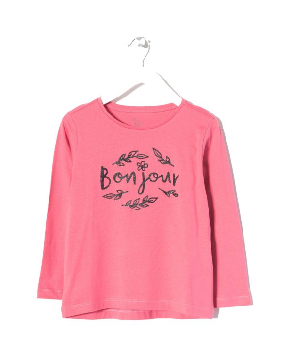 Μπλούζα Μακρυμάνικη για Κορίτσι "Bonjour" Zippy