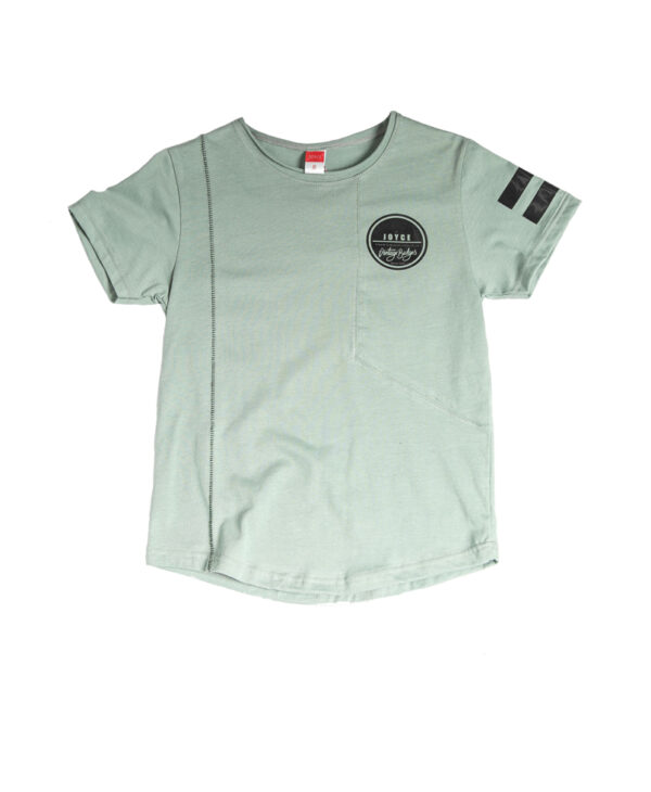 Παιδική Μπλούζα Κοντομάνικη Φυστικί με τελείωμα χαμόγελο 211785 Joyce