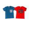 2 Παιδικές Μπλούζες Κοντομάνικες "Beach Sounds" Μπλε & Κόκκινο 13995 Joyce