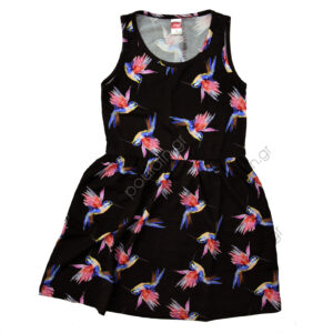 Παιδικό Φόρεμα "Pattern" Μαύρο Εμπριμέ 13879 Joyce