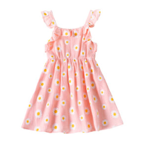Παιδικό Φόρεμα "Daisies" Ροζ