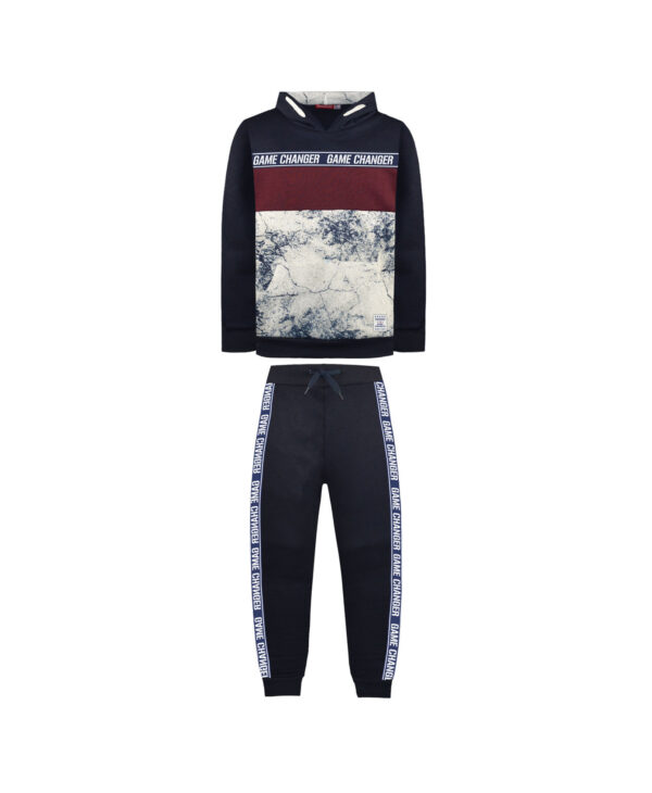 Παιδική Φόρμα Φούτερ Με Κουκούλα Γκρενά/Μπλε 122040 Energiers