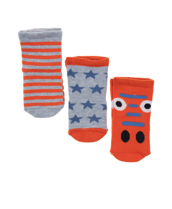 Σετ 3 Ζευγάρια Κάλτσες Για Αγόρι “Stars”