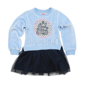Παιδικό Φόρεμα "Dress One" Βελουτέ Γαλάζιο/Μπλε 2263504 Joyce Για Κορίτσι