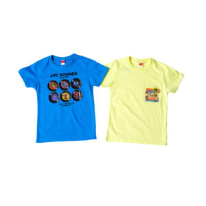 Σετ Παιδικές Μπλούζες Κοντομάνικες "Beach Sounds" Ρουά/Κίτρινο 13995 Joyce