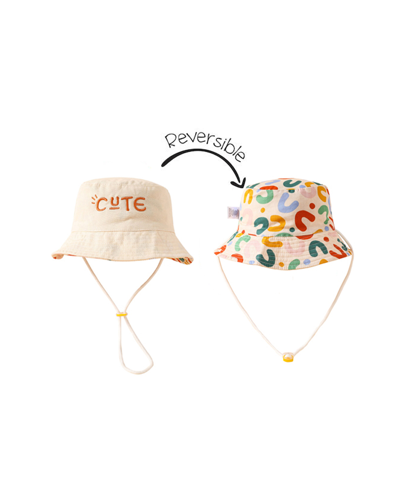 Παιδικό Καπέλο Bucket "Cute" Διπλής Όψης (50cm)