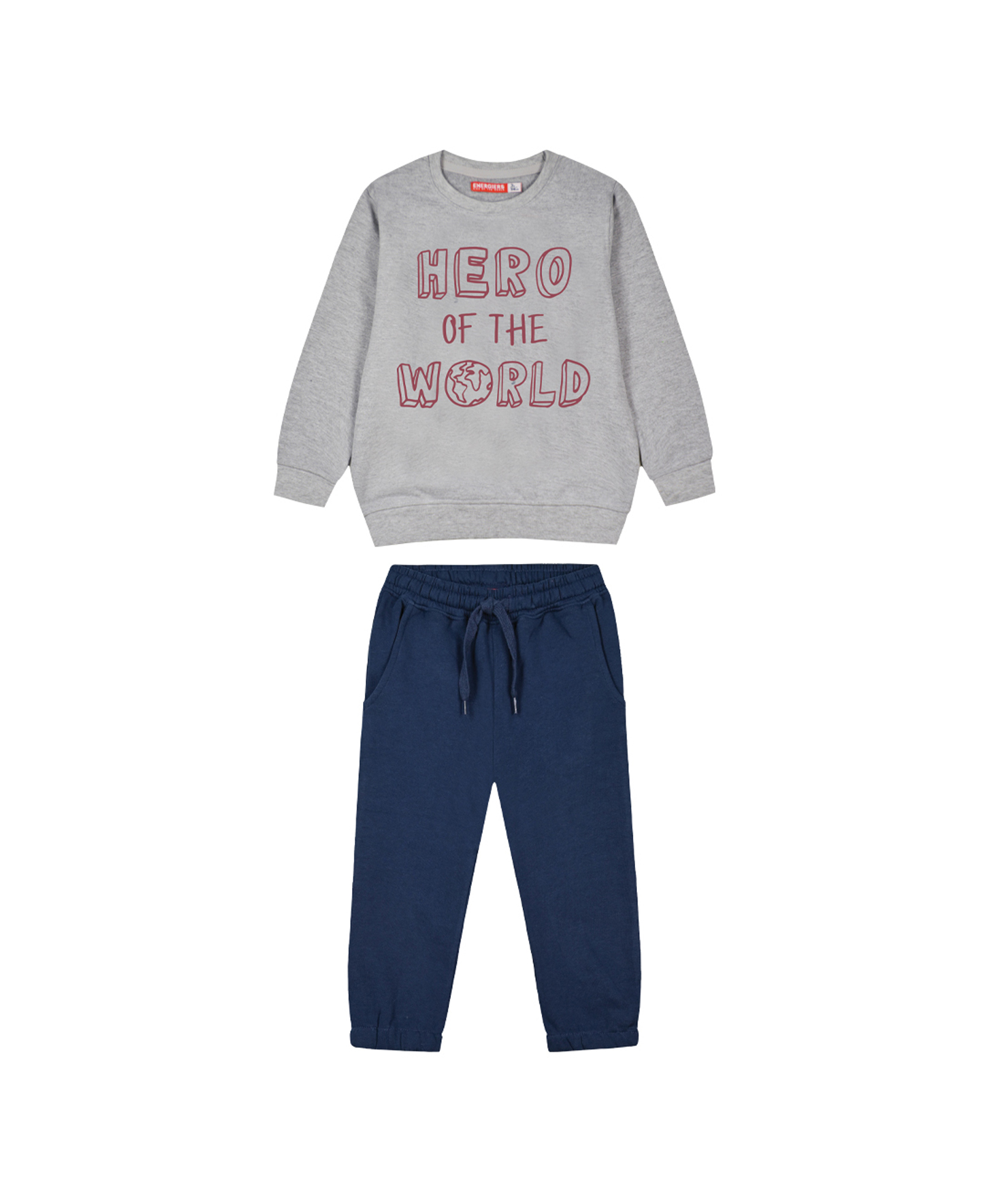 Παιδική Φόρμα Φούτερ Γκρι Μελανζέ/Μπλέ Energiers