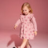 Παιδικό Φόρεμα Πουά Σάπιο Μήλο Με Φιόγκο Στο Πίσω Μέρος Εβίτα