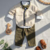 Βρεφικό Σετ 4τμχ. Με Παντελόνι, Πουκάμισο, Ζακέτα & Παπιγιόν