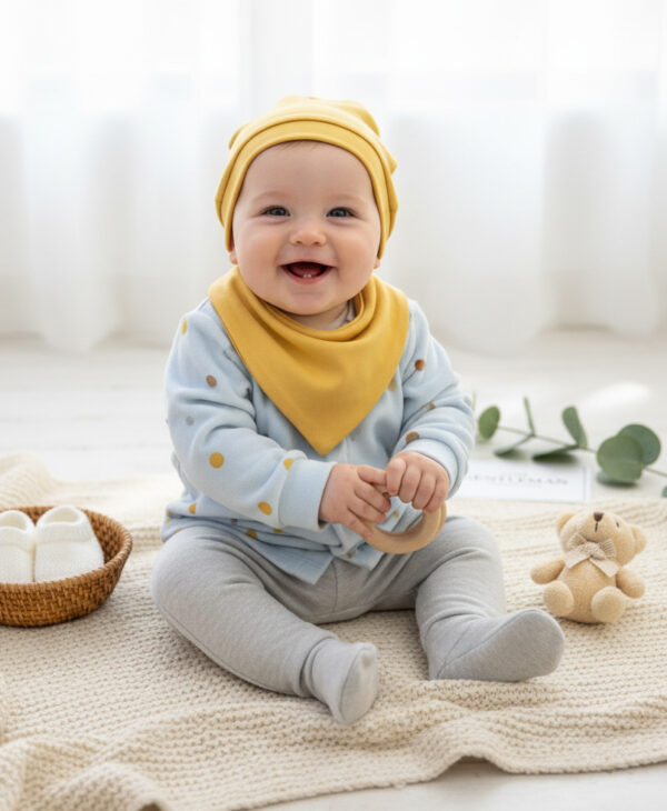 Βρεφικό Σετ Βελουτέ 4τμχ Με Ζακέτα