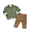 Βρεφικό Σετ 4τμχ. Με Παντελόνι, Πουκάμισο, Πουλόβερ & Παπιγιόν